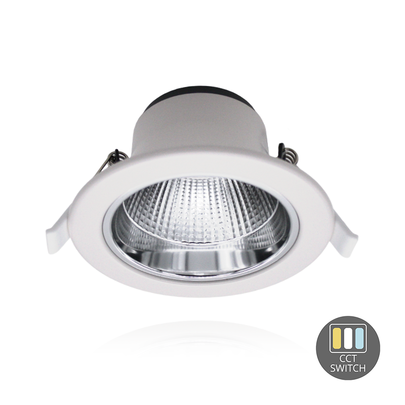 LED Downlight Reflector - Tri Color - 10 Watt - Zaagmaat Ø90-108 mm - Outledtl.nl
